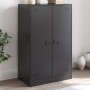 Aparador de acero negro 67x39x107 cm de vidaXL, Aparadores - Ref: Foro24-841661, Precio: 131,30 €, Descuento: %