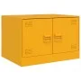 Mesa de centro de acero amarillo mostaza 67x50x44 cm de vidaXL, Mesas de centro - Ref: Foro24-841730, Precio: 78,60 €, Descue...