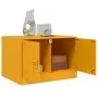 Mesa de centro de acero amarillo mostaza 67x50x44 cm de vidaXL, Mesas de centro - Ref: Foro24-841730, Precio: 78,60 €, Descue...