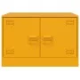 Mesa de centro de acero amarillo mostaza 67x50x44 cm de vidaXL, Mesas de centro - Ref: Foro24-841730, Precio: 78,60 €, Descue...
