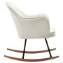 Silla mecedora de terciopelo blanco crema de vidaXL, Mecedoras - Ref: Foro24-289901, Precio: 174,34 €, Descuento: %