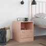 Mesita de noche acero rosa 34,5x39x44 cm de vidaXL, Mesitas de noche - Ref: Foro24-841753, Precio: 54,46 €, Descuento: %