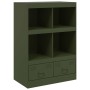 Aparador de acero verde oliva 67x39x95 cm de vidaXL, Aparadores - Ref: Foro24-841803, Precio: 121,82 €, Descuento: %
