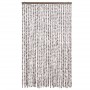 Cortina antimoscas chenilla beige y blanco 118x220 cm de vidaXL, Mosquiteras para ventanas - Ref: Foro24-4004892, Precio: 71,...