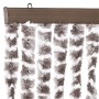 Cortina antimoscas chenilla beige y blanco 118x220 cm de vidaXL, Mosquiteras para ventanas - Ref: Foro24-4004892, Precio: 71,...