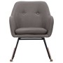 Silla mecedora de tela gris claro de vidaXL, Mecedoras - Ref: Foro24-289527, Precio: 109,57 €, Descuento: %