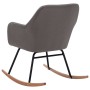 Silla mecedora de tela gris claro de vidaXL, Mecedoras - Ref: Foro24-289527, Precio: 109,57 €, Descuento: %
