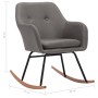 Silla mecedora de tela gris claro de vidaXL, Mecedoras - Ref: Foro24-289527, Precio: 109,57 €, Descuento: %