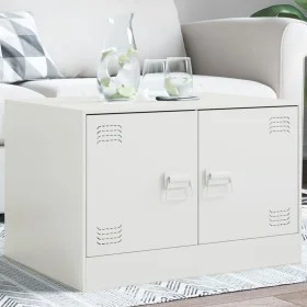 Mesa de centro acero blanco 67x50x44 cm by vidaXL, Coffee table - Ref: Foro24-841732, Price: 70,02 €, Discount: %