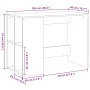 Escritorio de madera de ingeniería negro 102x50x75 cm de vidaXL, Escritorios - Ref: Foro24-840542, Precio: 75,49 €, Descuento: %