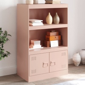 Aparador de acero rosa 67x39x107 cm de vidaXL, Aparadores - Ref: Foro24-841668, Precio: 119,57 €, Descuento: %