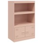Aparador de acero rosa 67x39x107 cm de vidaXL, Aparadores - Ref: Foro24-841668, Precio: 119,57 €, Descuento: %