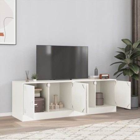 Muebles para TV 2 unidades acero blanco 67x39x44 cm de vidaXL, Muebles TV - Ref: Foro24-841642, Precio: 109,14 €, Descuento: %