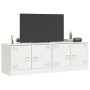 Muebles para TV 2 unidades acero blanco 67x39x44 cm de vidaXL, Muebles TV - Ref: Foro24-841642, Precio: 109,14 €, Descuento: %