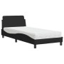 Cama con colchón tela negro 90x190 cm de vidaXL, Camas y somieres - Ref: Foro24-3208306, Precio: 248,68 €, Descuento: %