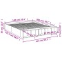 Estructura de cama madera de ingeniería gris Sonoma 140x200 cm de vidaXL, Camas y somieres - Ref: Foro24-3280571, Precio: 173...