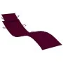 Garden lounger with solid acacia wood cushion by vidaXL, Loungers - Ref: Foro24-3061581, Price: 174,05 €, Discount: %