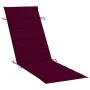Garden lounger with solid acacia wood cushion by vidaXL, Loungers - Ref: Foro24-3061581, Price: 174,05 €, Discount: %