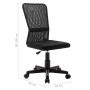 Silla de oficina de tela de malla negra 44x52x100 cm de vidaXL, Sillas de oficina - Ref: Foro24-289510, Precio: 74,90 €, Desc...