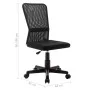 Silla de oficina de tela de malla negra 44x52x100 cm de vidaXL, Sillas de oficina - Ref: Foro24-289510, Precio: 73,04 €, Desc...