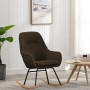 Silla mecedora de tela marrón de vidaXL, Mecedoras - Ref: Foro24-289540, Precio: 181,37 €, Descuento: %