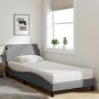 Cama con colchón tela gris claro 90x190 cm de vidaXL, Camas y somieres - Ref: Foro24-3208304, Precio: 246,89 €, Descuento: %