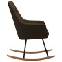 Silla mecedora de tela marrón de vidaXL, Mecedoras - Ref: Foro24-289540, Precio: 181,37 €, Descuento: %