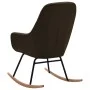 Silla mecedora de tela marrón de vidaXL, Mecedoras - Ref: Foro24-289540, Precio: 178,80 €, Descuento: %