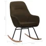Silla mecedora de tela marrón de vidaXL, Mecedoras - Ref: Foro24-289540, Precio: 178,80 €, Descuento: %