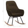Silla mecedora de tela marrón de vidaXL, Mecedoras - Ref: Foro24-289540, Precio: 181,37 €, Descuento: %