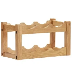 Wine rack for 6 bottles solid oak wood 37x21x21 cm by vidaXL, Wine racks - Ref: Foro24-289201, Price: 40,93 €, Discount: %