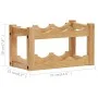 Wine rack for 6 bottles solid oak wood 37x21x21 cm by vidaXL, Wine racks - Ref: Foro24-289201, Price: 40,93 €, Discount: %