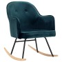Silla mecedora de terciopelo azul de vidaXL, Mecedoras - Ref: Foro24-289518, Precio: 116,41 €, Descuento: %
