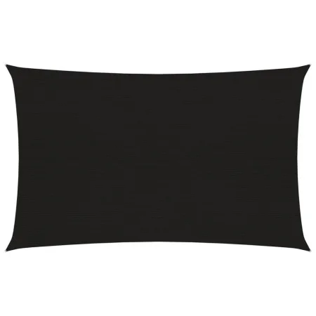 Toldo de vela rectangular HDPE negro 160 g/m² 6x8 m de vidaXL, Sombrillas - Ref: Foro24-311745, Precio: 87,11 €, Descuento: %