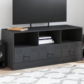 Mueble para TV de acero gris antracita 99x39x44 cm de vidaXL, Muebles TV - Ref: Foro24-841735, Precio: 98,52 €, Descuento: %