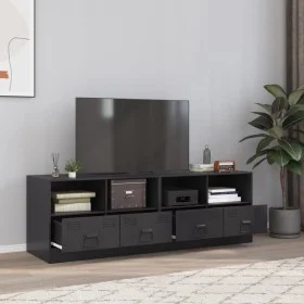 Muebles para TV 2 unidades acero negro 67x39x44 cm de vidaXL, Muebles TV - Ref: Foro24-841740, Precio: 122,29 €, Descuento: %