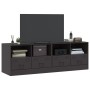 Muebles para TV 2 unidades acero negro 67x39x44 cm de vidaXL, Muebles TV - Ref: Foro24-841740, Precio: 123,49 €, Descuento: %
