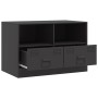 Muebles para TV 2 unidades acero negro 67x39x44 cm de vidaXL, Muebles TV - Ref: Foro24-841740, Precio: 123,49 €, Descuento: %