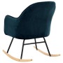 Silla mecedora de terciopelo azul de vidaXL, Mecedoras - Ref: Foro24-289518, Precio: 116,41 €, Descuento: %