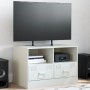 Mueble para TV de acero blanco 67x39x44 cm de vidaXL, Muebles TV - Ref: Foro24-841749, Precio: 73,07 €, Descuento: %