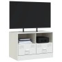 Mueble para TV de acero blanco 67x39x44 cm de vidaXL, Muebles TV - Ref: Foro24-841749, Precio: 73,07 €, Descuento: %