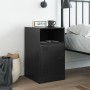 Mesita de noche acero negra 34,5x39x62 cm de vidaXL, Mesitas de noche - Ref: Foro24-841763, Precio: 58,03 €, Descuento: %