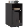 Mesita de noche acero negra 34,5x39x62 cm de vidaXL, Mesitas de noche - Ref: Foro24-841763, Precio: 58,03 €, Descuento: %