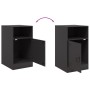 Mesita de noche acero negra 34,5x39x62 cm de vidaXL, Mesitas de noche - Ref: Foro24-841763, Precio: 58,03 €, Descuento: %