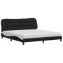 Cama con colchón cuero sintético negro y blanco 180x200 cm de vidaXL, Camas y somieres - Ref: Foro24-3208743, Precio: 464,34 ...