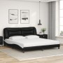 Cama con colchón cuero sintético negro y blanco 180x200 cm de vidaXL, Camas y somieres - Ref: Foro24-3208743, Precio: 464,34 ...