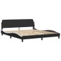Cama con colchón cuero sintético negro y blanco 180x200 cm de vidaXL, Camas y somieres - Ref: Foro24-3208743, Precio: 464,34 ...