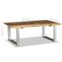Mesa de centro madera maciza reciclada 100x60x38 cm en Mesas de centro | Comprar online en Foru.es