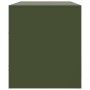 Mueble de TV de acero verde oliva 99x39x44 cm de vidaXL, Muebles TV - Ref: Foro24-841737, Precio: 110,15 €, Descuento: %