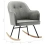 Silla mecedora de terciopelo gris de vidaXL, Mecedoras - Ref: Foro24-289519, Precio: 129,48 €, Descuento: %